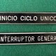 INICIO CICLO UNICO - Letrero grabado y biselado en gravoply en bajo relieve a base de pantógrafo.