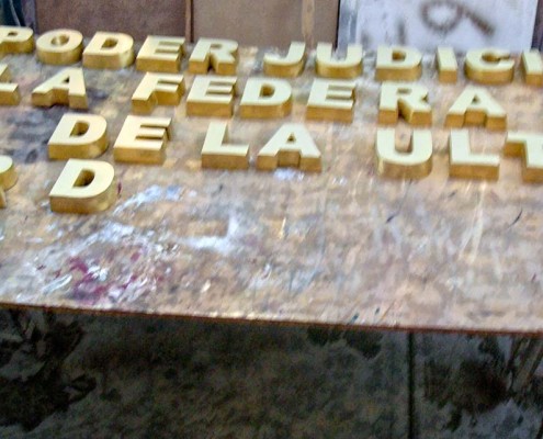 PODER JUDICIAL DE LA FEDERACIÓN - Letras fundidas