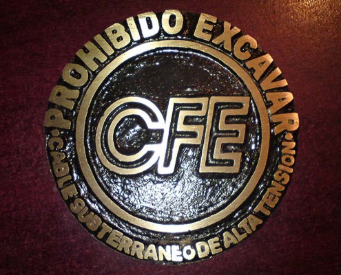 ESCUDO CFE - Escudo fundido